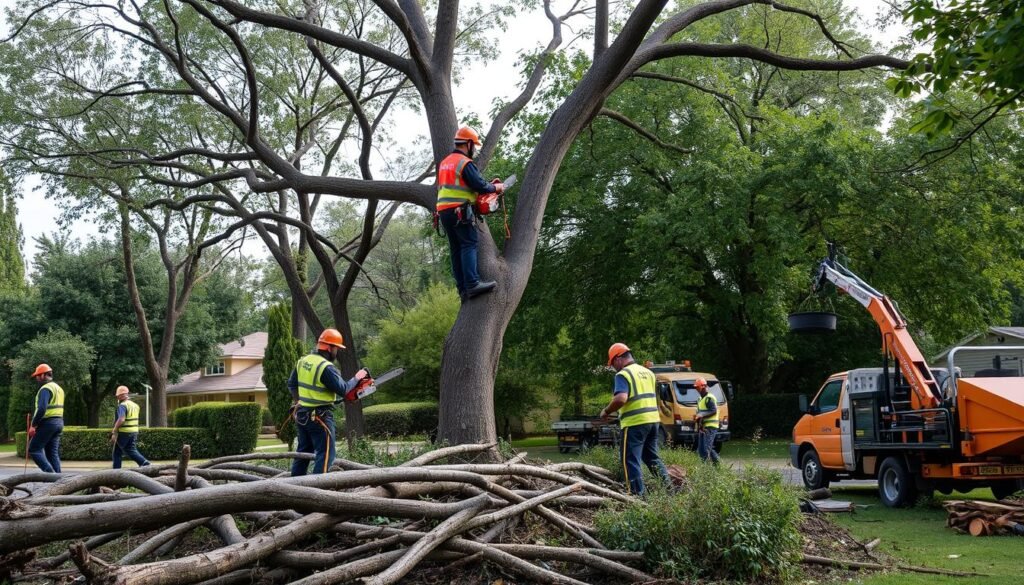 Tree cutting service breakdown